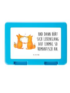 Mr. & Mrs. Panda Ланчбокс с лисами и надписью, выполненной белым цветом