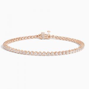 6,5-Дюймовый теннисный браслет с сертифицированным лабораторным бриллиантом (1 карат) Brilliant Earth