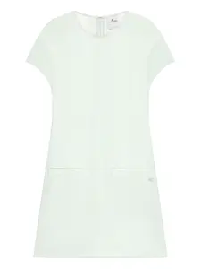 Платье мини с карманом Courrèges, зеленый