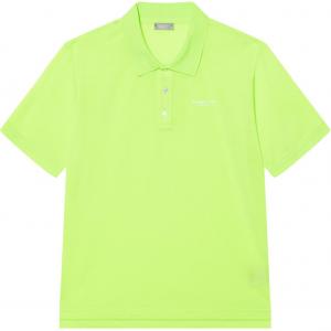 DIOR Мужская Полярка с Кнопками Короткий Рукав Неоново-Зеленая