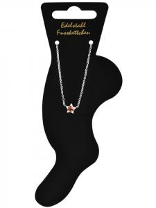 Adeliás Женский браслет на лодыжку - из нержавеющей стали серебристого цвета