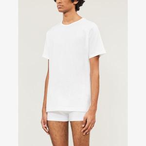 Футболка Q82 классического кроя из хлопкового джерси Sunspel, белый