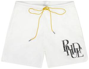 Плавки Rhude с логотипом, белые