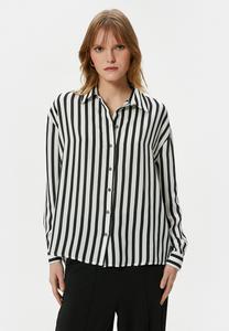 Блузка на пуговицах CLASSIC NECK BUTTONED LONG SLEEVE Koton, черный