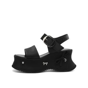 Rosa Bianca Женские сандалии на одной застежке высотой 7,5 см черные, цвет Black