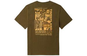 Футболка унисекс оливковая Timberland, оливково-зеленый