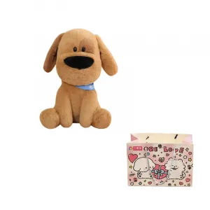 Игрушка плюшевая собака Healing Big Nose Dog Shiba Inu Husky высота 25cm/40cm/50cm Ten Thousand Children's Music