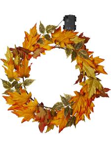 STAR Trading Светодиодный венок «Осень» оранжевого цвета - Ø 45 см