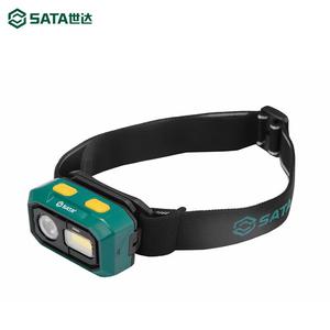 Концентрированный прожектор SATA, двойной налобный фонарь, мощный яркий литиевый аккумулятор, модель 90902