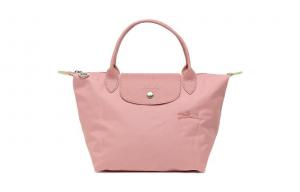 LONGCHAMP Сумка Le Pliage Green Canvas с кожаной отделкой