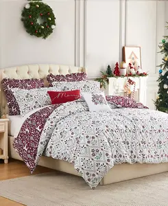 Комплект постельного белья Holiday Harmony из 5 предметов, односпальная кровать xl Southshore Fine Linens, white