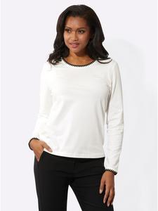 Рубашка с круглым вырезом цвета экрю WITT WEIDEN