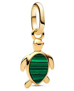 Мини-Подвески в виде зеленой черепахи Pandora, green