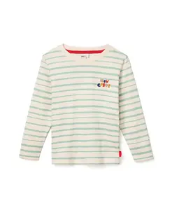 Футболка унисекс из переработанного хлопка в бретонском стиле - для младенцев и маленьких детей. Mon Coeur, синий