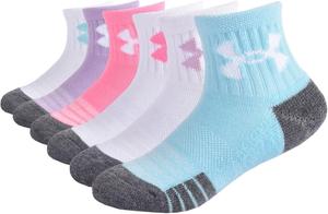Детские носки Under Armour Multi Pack Quarter, White/Multi