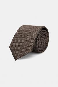 Галстук из смесового шелка Calvin Klein, коричневый