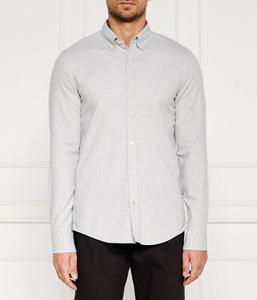 Рубашка мужская Boss облегающего кроя, серый