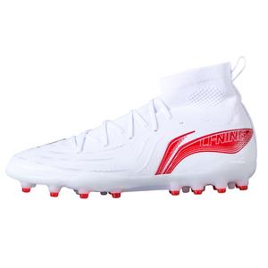 LINING Футбольные бутсы для игры в футбол на искусственном грунте, прочные, дышащие, мужские, белые, красные