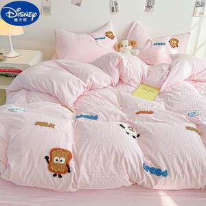 Disney Комплект постельного белья 1.5м: пододеяльник 150x200 см, простыня, наволочки, цвет Milk Powder, вышивка