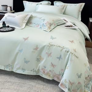 LUOLAI HOME Комплект постельного белья 4 предмета, простыня 150 см, пододеяльник 200x230 см