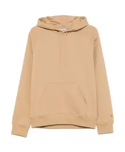 Коричневый свитер с капюшоном и логотипом. Carhartt Wip, коричневый