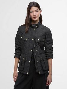 Стеганая куртка хэлси Barbour, цвет Black/Black