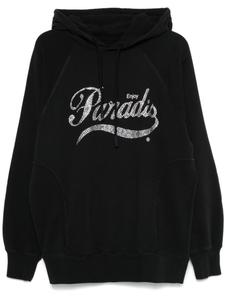 Толстовка с капюшоном и логотипом кристалла 3PARADIS, черный