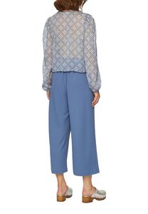 Блуза AUS SEMI-TRANSPARENTEM QS, синий