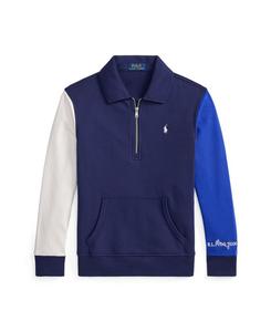 Детская толстовка из махровой ткани с цветными блоками, размер 8-20 Polo Ralph Lauren, Newport Navy Multi