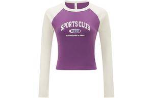 Футболка с рукавом реглан женская фиолетовая Reebok