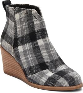 Женские ботинки TOMS, модель Clare, Black/Grey Plaid