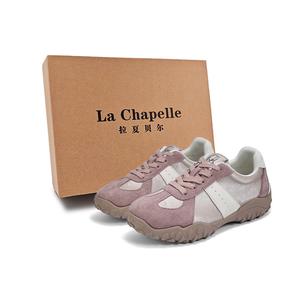 La Chapelle Износостойкие, противоскользящие, амортизирующие, увеличивающие рост, низкие повседневные туфли, женские, розовые