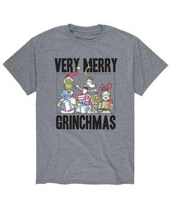 Мужская футболка Dr. Seuss The Grinch Very Merry Grinchmas AIRWAVES, серый