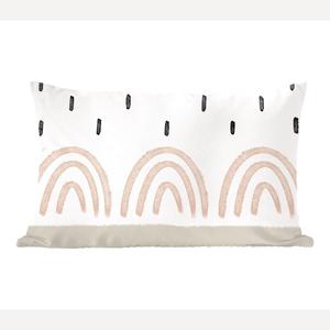 MuchoWow Декоративная подушка Диванная подушка Декоративная подушка для гостиной 50 x 30 см Радуга - Пастель - Дождь - Чехлы на диванные подушки - без наполнителя, мультиколор