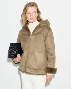 Женская парка с капюшоном Woman El Corte Inglés, хаки