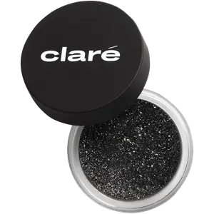 Блестящие тени для век серебристо-черные 927 Claré Clare Makeup, 0,4 гр