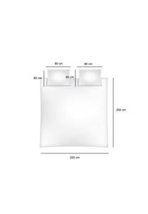 Однотонная двусторонняя постельное бельё 100% хлопок сатин с молнией Cofi, зелёный/антрацит 200 x 200 см