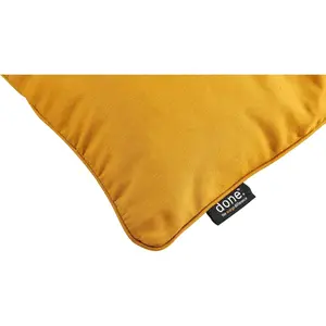 Декоративная подушка Uni однотонная, с застежкой-молнией, наволочка без наполнителя, 1 штука Done., Goldfarben + unifarben