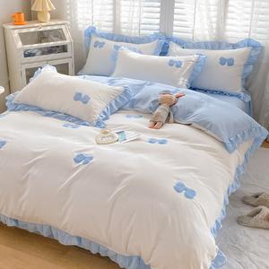 Disney Комплект постельного белья, 4 предмета, простыня на резинке, 150x200 см