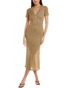 Платье макси ba&sh Crystiana, бронзовый