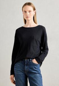 Топ Marc O'Polo CHEST POCKET, Deep Night Blue/Dark Blue