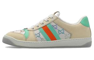 Кроссовки GUCCI Women's Screener 'GG Crystals - Beige Green Orange'
