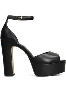 120 мм кожаные сандалии CARRANO, черный