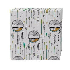 Набор салфеток из 4 шт., 100 % хлопок, 20x20 дюймов «Ловец снов» с перьями