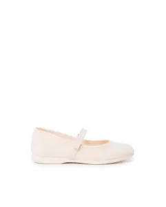 Туфли Мэри Джейн для девочек с тонкой клейкой лентой Pisamonas, цвет Crudo