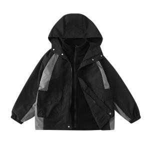 Детская одежда для улицы PROTECTCAMEL, черный thickened 3-in-1