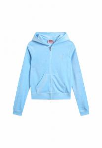 Худи с капюшоном на молнии Juicy Couture Robyn, Neon blue