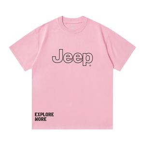 Футболка Unisex Crew Neck Moderate Jeep, sky розовый