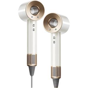 Фен для дома с отрицательными ионами, термостат и быстрая сушка, тихий мощный бережный уход за волосами GSHD30 Dr.Flash, белый