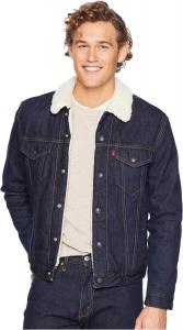 Куртка Type III Sherpa Trucker Jacket Levi's, цвет Juniper Rinse